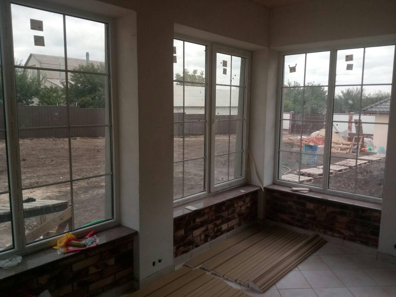 Установка теплых алюминиевых окон