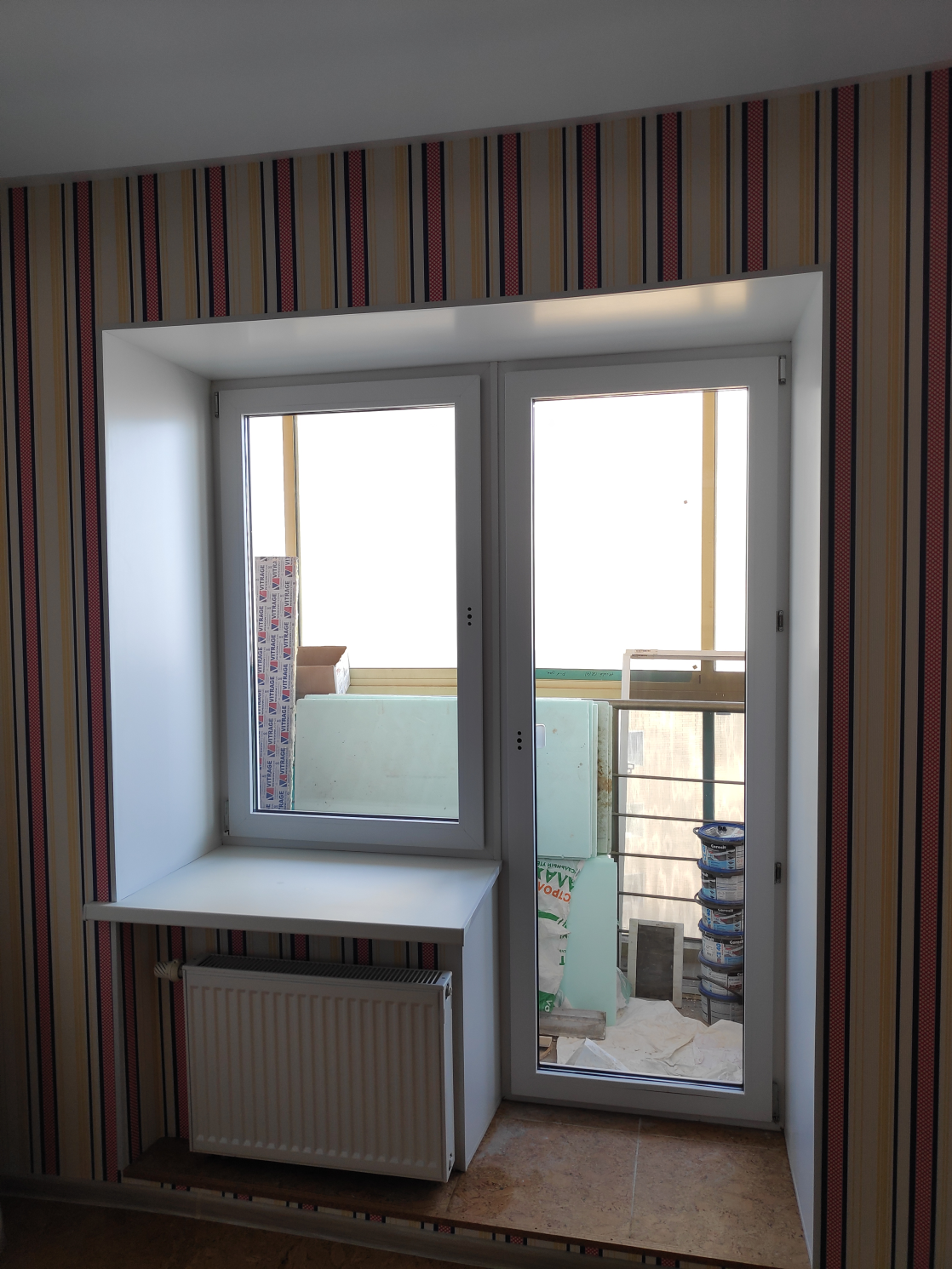 Отделка и остекление лоджии